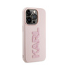 Karl Lagerfeld 3D Rubber Glitter Logo - Coque iPhone 15 Pro Max (rose)