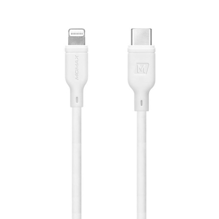 Momax Zero - Kabel połączeniowy USB-C (Power Delivery Fast Charging 3A) na Lightning MFi 1.2 m (White)