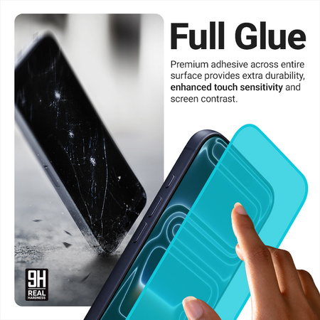 Crong EasyShield 2-Pack – Tempered Glass for iPhone 16e / iPhone 14 / iPhone 13 / iPhone 13 Pro (2 pieces)