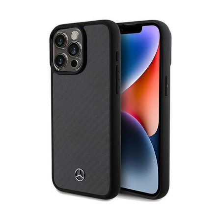 Mercedes Carbon Fiber Dynamic - iPhone 15 Pro Max tok (fekete)
