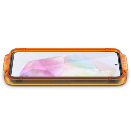 Spigen Alm Glas.TR 2-Pack - gehärtetes Glas für Samsung Galaxy A35 5G (2 Stk.) (Transparent)