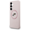 Karl Lagerfeld Silicone Karl & Choupette Heads MagSafe – Case Samsung Galaxy S25 FE (pink)