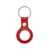 Crong Leather Case with Key Ring - Leather protective key ring case for Apple AirTag (red)