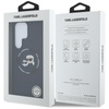 Karl Lagerfeld Silicone Double Heads And Circle MagSafe - Case for Samsung Galaxy S25 Ultra (Black)