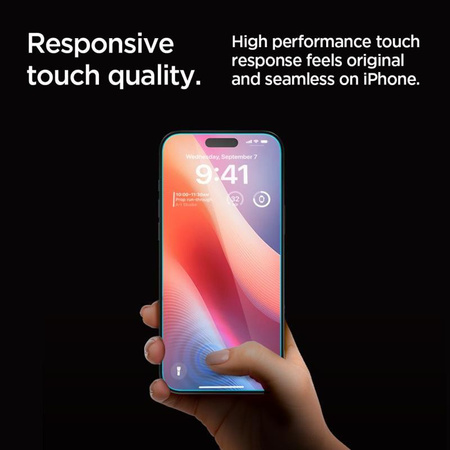 Spigen GLAS.TR EZ FIT Privacy 2-Pack - Szkło hartowane z filtrem prywatyzującym do iPhone 16 Pro / 17 / 17 Pro 2 szt