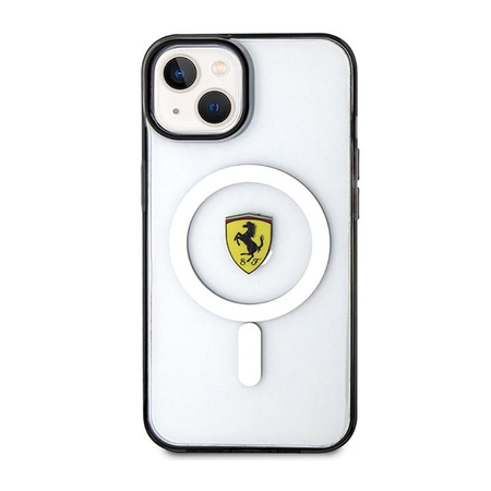 Ferrari Outline Magsafe - Coque pour iPhone 14 Plus (Transparent)