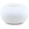 Guess Flat Classic Logo Galvanizovaná - sluchátka TWS + nabíjecí pouzdro (bílé)
