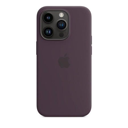 Silikonové pouzdro Apple - Silikonové pouzdro s MagSafe pro iPhone 14 Pro (Berry)
