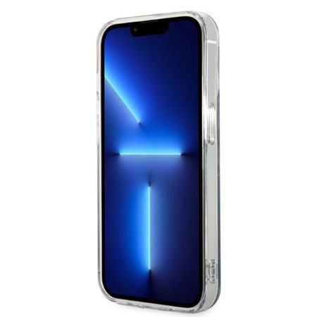 Guess Bundle Pack MagSafe IML Marble - MagSafe iPhone 14 Pro tok + töltő készlet (fekete/arany)