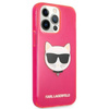Karl Lagerfeld Choupette Head - Coque iPhone 13 Pro Max (rose fluo)