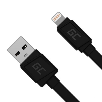 KABEL GREEN CELL USB LIGHTNING IPHONE SZYBKIE ŁADOWANIE 25cm KRÓTKI PRZEWÓD