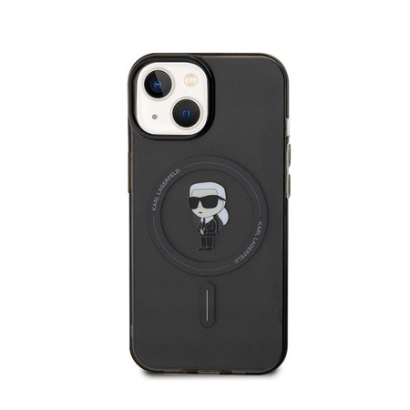 Karl Lagerfeld IML Ikonik MagSafe - iPhone 15 Tasche (Schwarz)