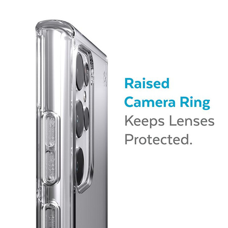 Speck Presidio Perfect-Clear - Etui Samsung Galaxy S22 Ultra z powłoką MICROBAN (Clear/Clear)
