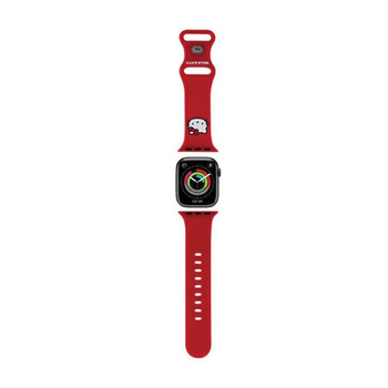 Hello Kitty Silicone Kitty Head - Strap pour Apple Watch 38/40/41 mm (rouge)