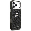 Karl Lagerfeld IML Glitter Karl & Choupette Heads Logo MagSafe - Case for iPhone 17 Pro Max (black)