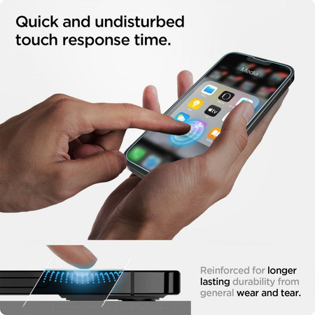 Spigen Glas.TR EZ Fit - Tempered Glass for Apple iPhone 16e / iPhone 14 / iPhone 13 / iPhone 13 Pro