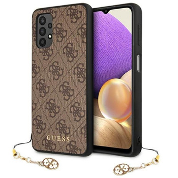 Kolekce Guess 4G Charms - pouzdro pro Samsung Galaxy A32 LTE (hnědé)