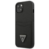 Guess Saffiano Double Card Triangle - Etui iPhone 13 (noir)