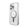 Speck Presidio Perfect-Clear Grip ClickLock & MagSafe - iPhone 15 Pro Case (Clear / Chrome Finish / Serene Silver)