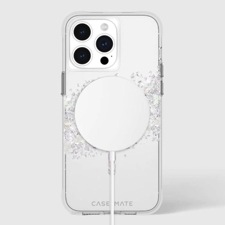 Case-Mate Karat MagSafe - Coque pour iPhone 15 Pro Max décorée de nacre (A Touch of Pearl)