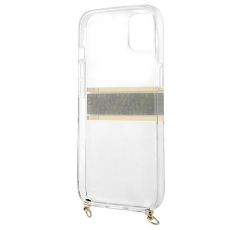 Guess 4G Gold Stripe Crossbody - iPhone 13 Case