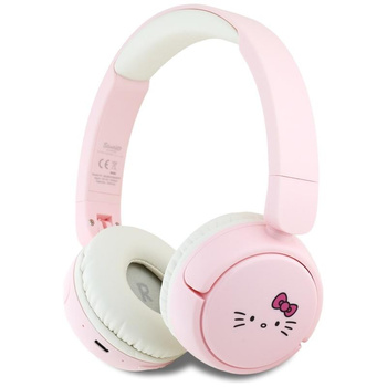 Hello Kitty Face Logo - Bluetooth wireless in-ear headphones V5.3 (pink)