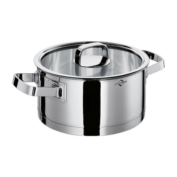 Küchenprofi San Remo - Nerezový nízký hrnec se skleněnou poklicí 2,5 l, průměr 20 cm