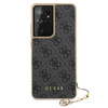 Guess 4G Charms Kollektion - Samsung Galaxy S21 Ultra Tasche (grau)