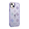 Guess Peony Glitter Case - iPhone 14 Plus Tasche (Flieder)