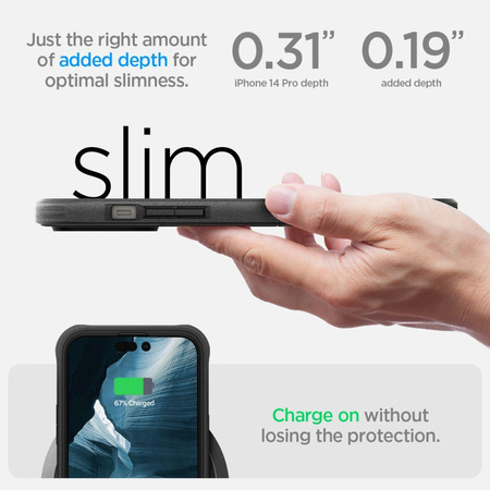 Spigen Mag Geo Armor 360 MagSafe - tok iPhone 14 Pro készülékhez (fekete)