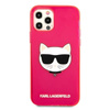 Karl Lagerfeld Choupette Head - pouzdro pro iPhone 12 Pro Max (Fluo Pink)