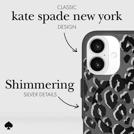 Kate Spade New York Protective MagSafe - iPhone 16 Case (City Leopard)