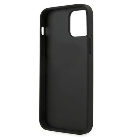 Karl Lagerfeld Saffiano Karl & Choupette Heads - iPhone 12 / iPhone 12 Pro tok (fekete)