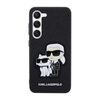 Karl Lagerfeld NFT Saffiano Karl & Choupette - Samsung Galaxy S23+ Tasche (schwarz)