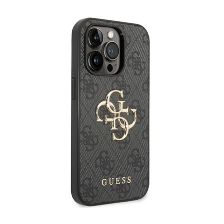 Guess 4G Big Metal Logo - Schutzhülle für iPhone 15 Pro (grau)