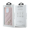 Karl Lagerfeld Quilted Signature - Case for iPhone 16 Pro Max (pink)