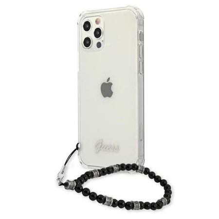 Guess Black Pearl Strap - Case iPhone 12 Pro Max (Clear)