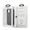 Guess Saffiano Triangle Logo Case - Coque iPhone 13 (argent)