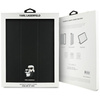 Karl Lagerfeld Book Cover Saffiano Magnetic Karl & Choupette - Coque pour iPad Air 13" M3 (2025) / iPad Air 13" M2 (2024) (noir)