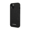 Karl Lagerfeld Glitter Plaque Logo - pouzdro pro iPhone 14 (černé)