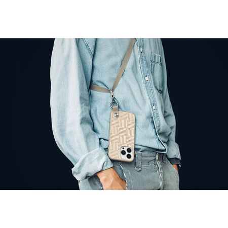 Moshi Altra - Étui avec lanière détachable iPhone 13 Pro Max (NanoShield™ antibactérien) (Sahara Beige)