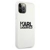 Karl Lagerfeld Silicone Stack Logo - pouzdro pro iPhone 12 / iPhone 12 Pro (bílé)