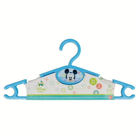 Mickey Mouse - ramínka na oblečení (3 ks) (modrá)