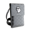 Karl Lagerfeld Saffiano Monogram Choupette - Crossbody Handytasche (silber)