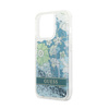 Guess Liquid Glitter Flower - iPhone 13 Pro Case (blue/green)