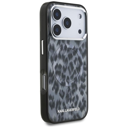 Karl Lagerfeld IML Leopard Pattern MagSafe - Case for iPhone 17 Pro (black)