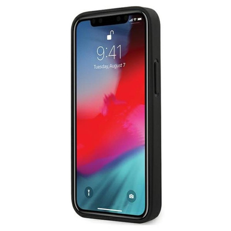 Karl Lagerfeld Saffiano Ikonik Karl`s Head - iPhone 12 / iPhone 12 Pro tok (fekete)