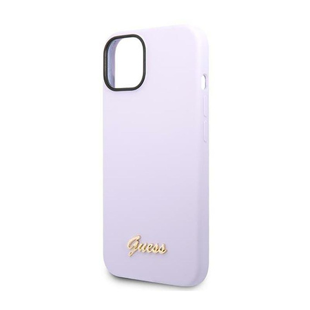 Guess Silicone Vintage - pouzdro pro iPhone 14 (fialová)