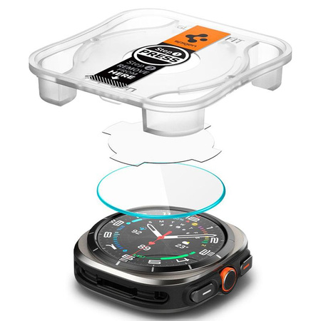 Spigen GLAS.TR EZ FIT 2er-Pack - gehärtetes Glas für Samsung Galaxy Watch Ultra 47 mm (2 Stück)