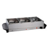 Alpina - Réchauffeur d'aliments, bemar 3x1.25 l puissance 200W acier inoxydable
